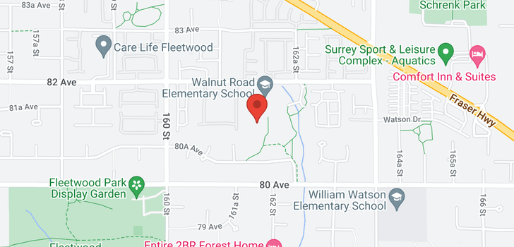 map of 411 16233 82 AVENUE
